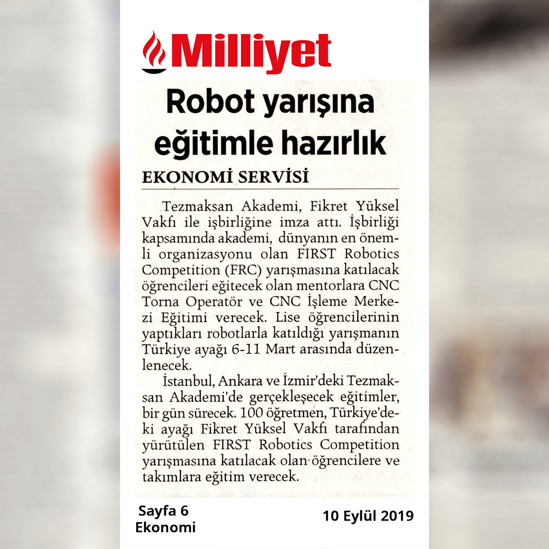 Robot yarışına eğitimle hazırlık