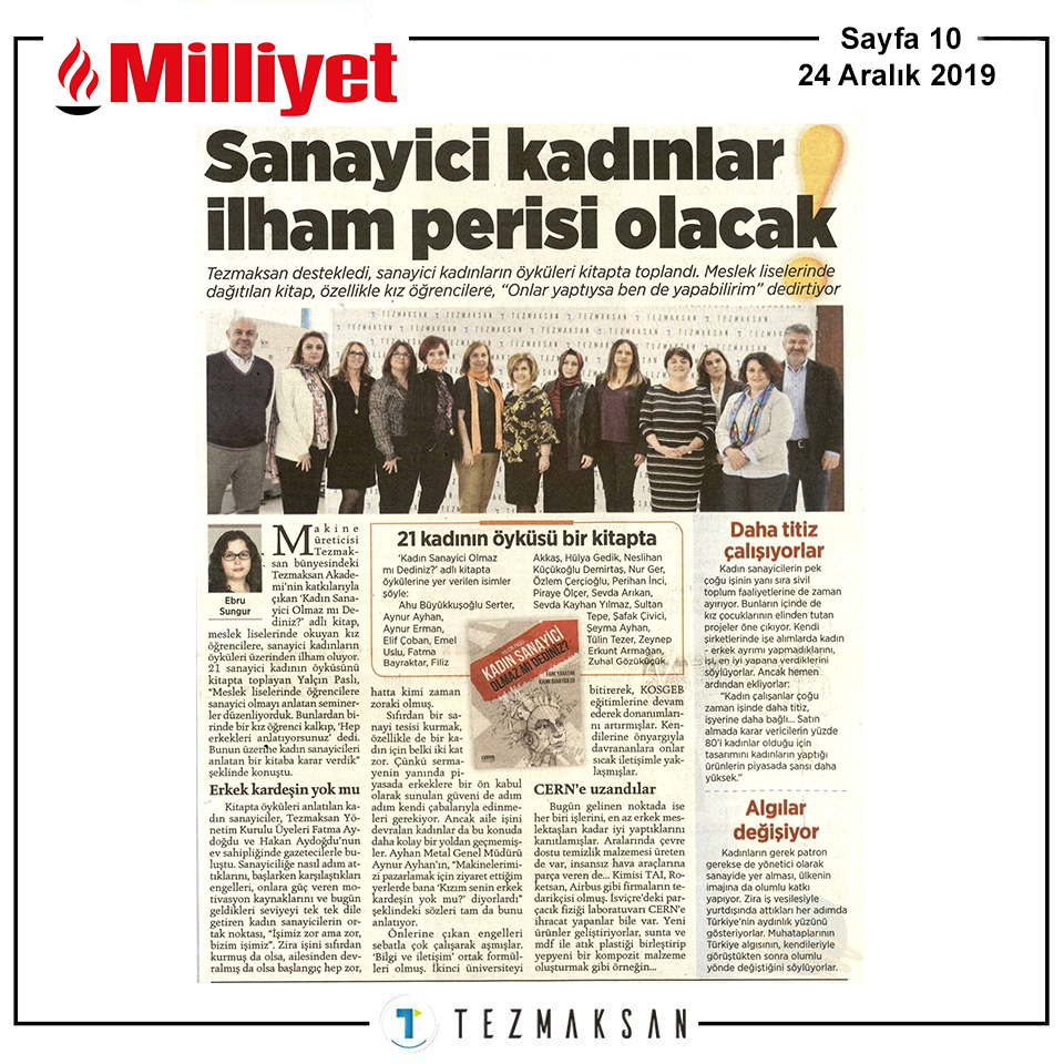 Sanayici kadınlar ilham perisi olacak!