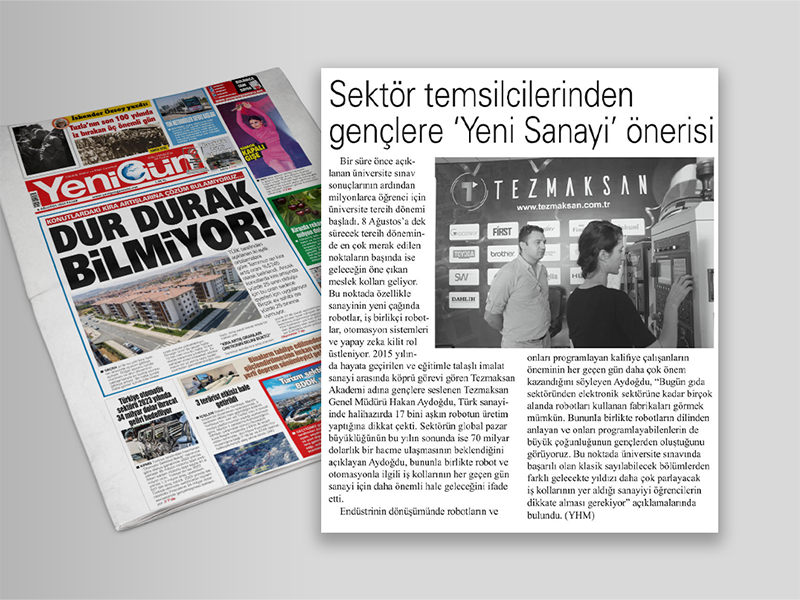 SEKTÖR TEMSİLCİLERİNDEN GENÇLERE 'YENİ SANAYİ' ÖNERİSİ